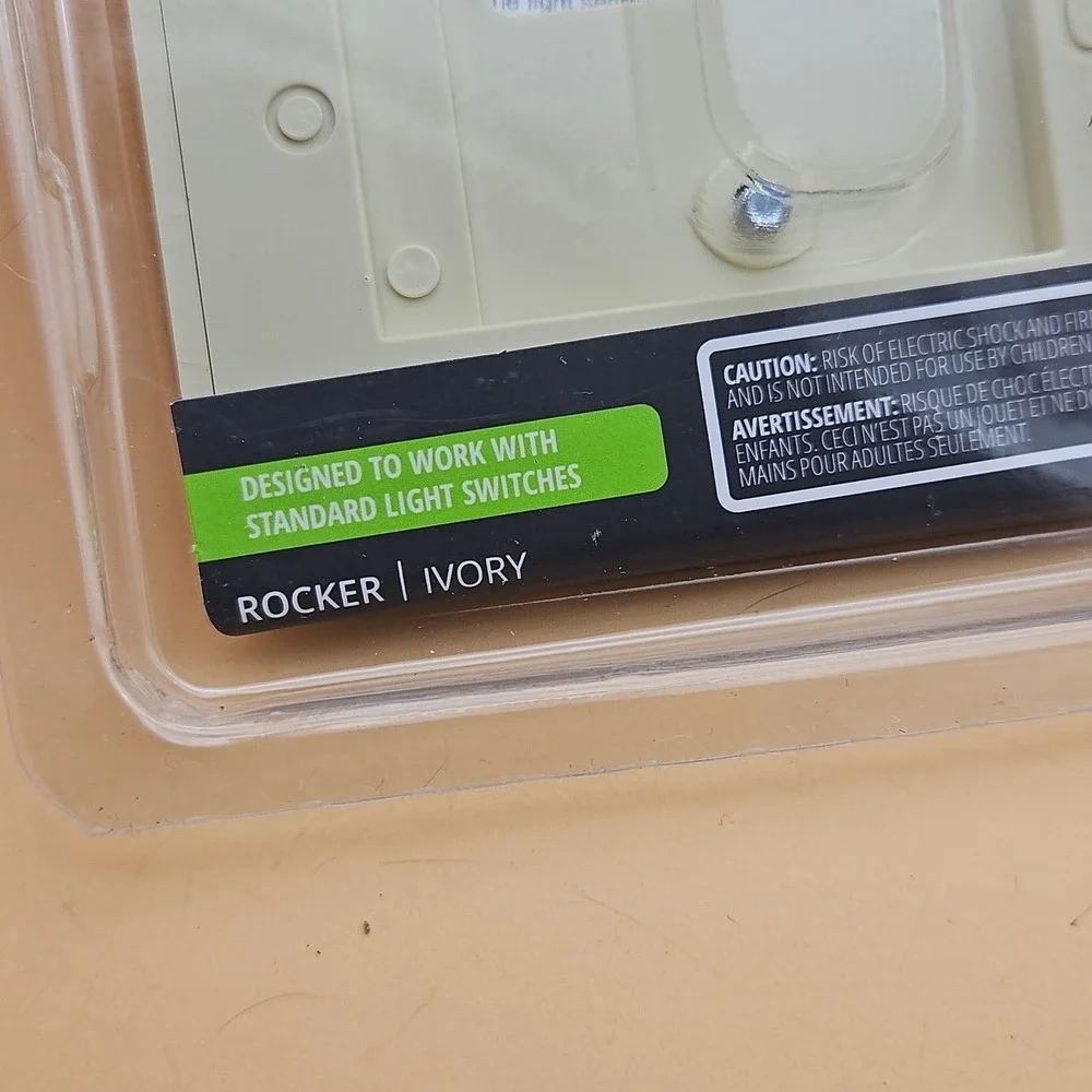 Snap Power Switch Light Night Light Double Gang Beige Color Brand New